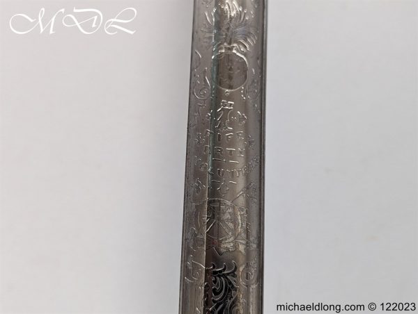 1st Fife Artillery Volunteers Officers Sword - Image 12