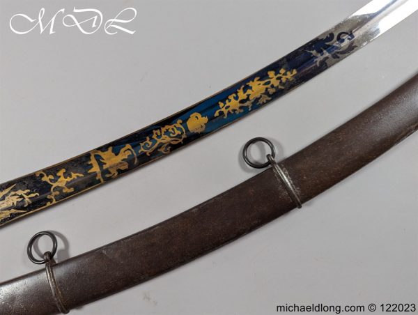 English 1796 Blue and Gilt Light Cavalry Officers Sword - Image 32