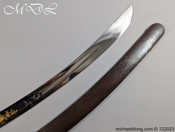 English 1796 Blue and Gilt Light Cavalry Officers Sword - Image 31