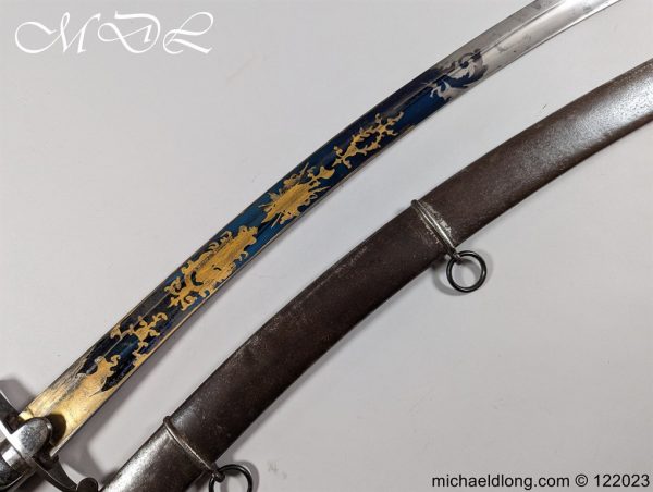 English 1796 Blue and Gilt Light Cavalry Officers Sword - Image 28