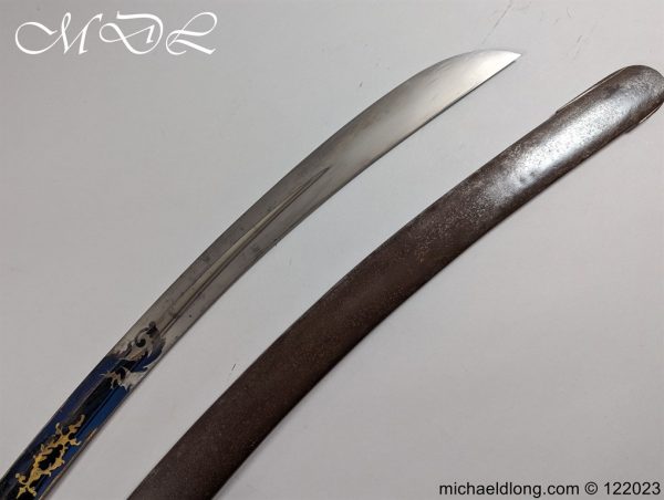English 1796 Blue and Gilt Light Cavalry Officers Sword - Image 27
