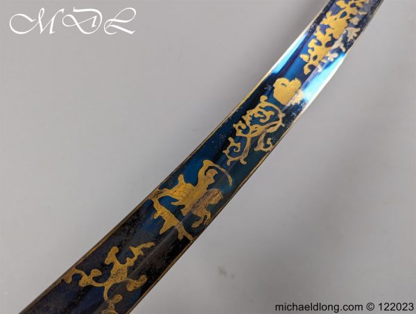 English 1796 Blue and Gilt Light Cavalry Officers Sword - Image 21