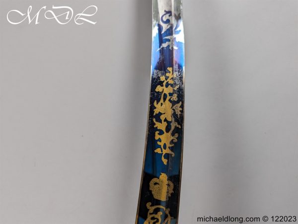 English 1796 Blue and Gilt Light Cavalry Officers Sword - Image 17