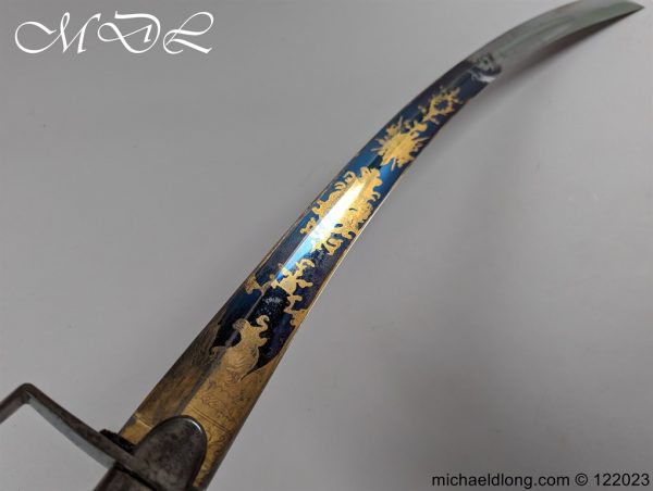 English 1796 Blue and Gilt Light Cavalry Officers Sword - Image 16