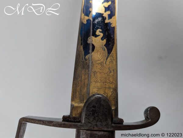 English 1796 Blue and Gilt Light Cavalry Officers Sword - Image 15