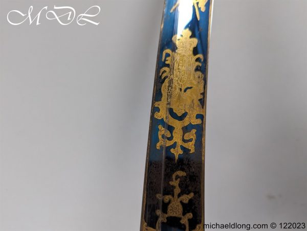 English 1796 Blue and Gilt Light Cavalry Officers Sword - Image 14