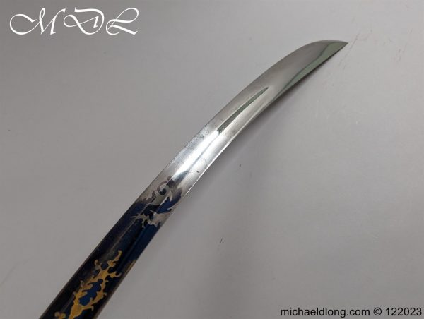 English 1796 Blue and Gilt Light Cavalry Officers Sword - Image 11