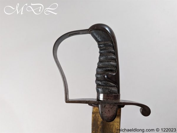 English 1796 Blue and Gilt Light Cavalry Officers Sword - Image 10