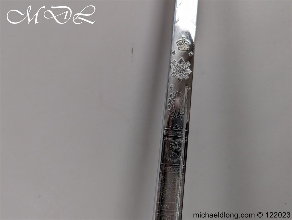 Scots Guards Officers Sword by Wilkinson - Image 12