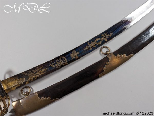 English Officers 1803 Blue and Gilt Sword - Image 37