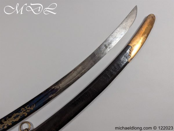 English Officers 1803 Blue and Gilt Sword - Image 36