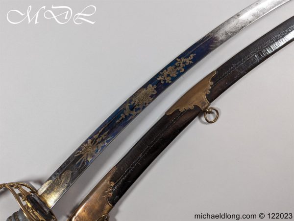 English Officers 1803 Blue and Gilt Sword - Image 33