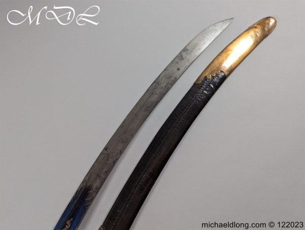 English Officers 1803 Blue and Gilt Sword - Image 20