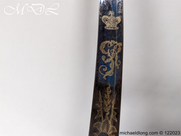 English Officers 1803 Blue and Gilt Sword - Image 29
