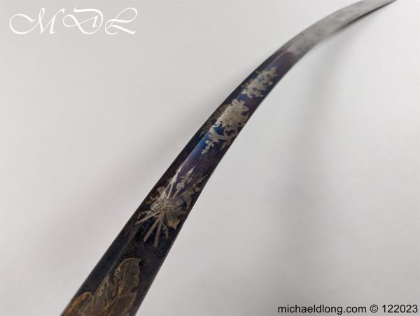 English Officers 1803 Blue and Gilt Sword - Image 19
