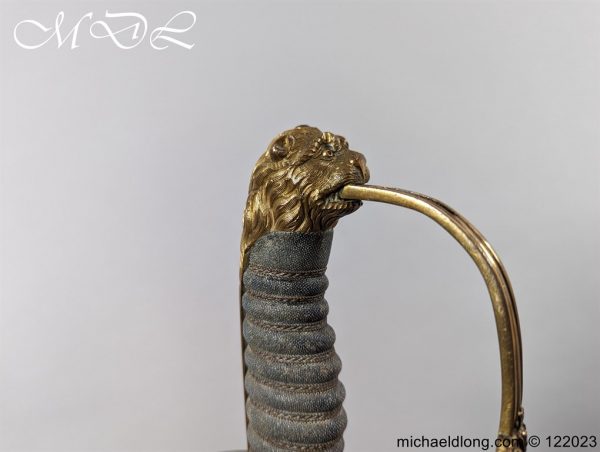 English Officers 1803 Blue and Gilt Sword - Image 11