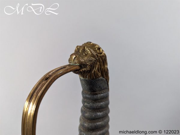 English Officers 1803 Blue and Gilt Sword - Image 10