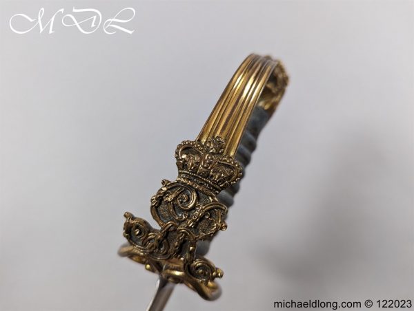 English Officers 1803 Blue and Gilt Sword - Image 6