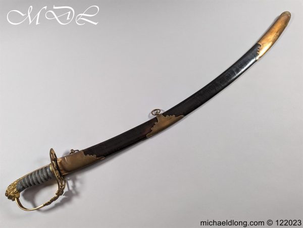 English Officers 1803 Blue and Gilt Sword