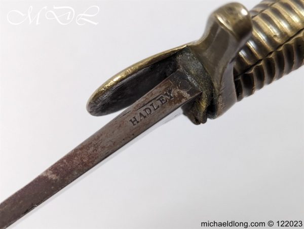 Baker Rifle Sword Bayonet and Scabbard by Hadley - Image 8