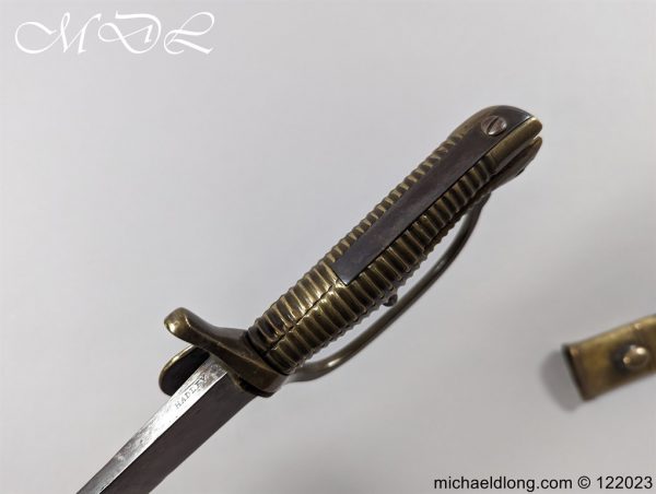 Baker Rifle Sword Bayonet and Scabbard by Hadley - Image 4