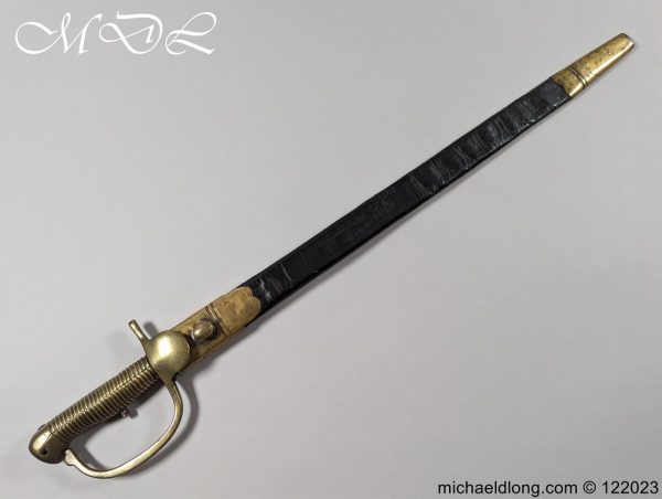 Baker Rifle Sword Bayonet and Scabbard by Hadley