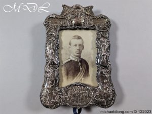 Victorian Military Boar War Period Silver Photo Frame