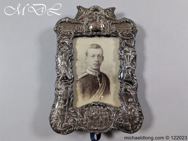 Victorian Military Boar War Period Silver Photo Frame