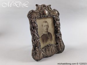 Victorian Military Boar War Period Silver Photo Frame
