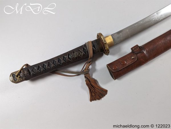 Japanese Officers WW2 Sword Unsigned with Knot - Image 2
