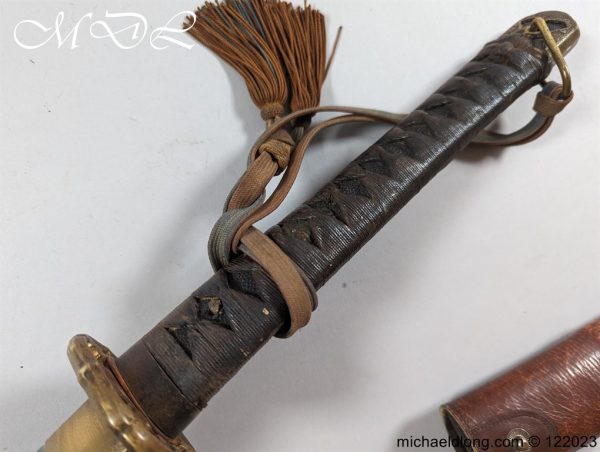 Japanese Officers WW2 Sword Unsigned with Knot - Image 4