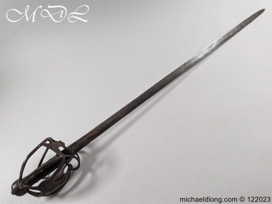 English 17th Century Basket Hilt Sword