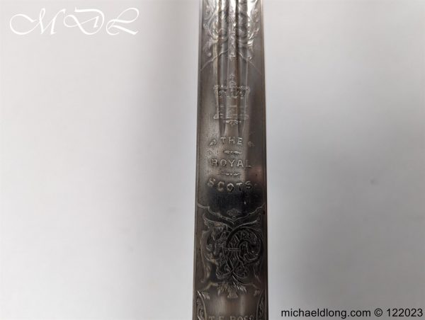 Royal Scots Victorian Officers Sword - Image 23