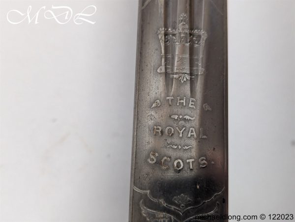 Royal Scots Victorian Officers Sword - Image 18
