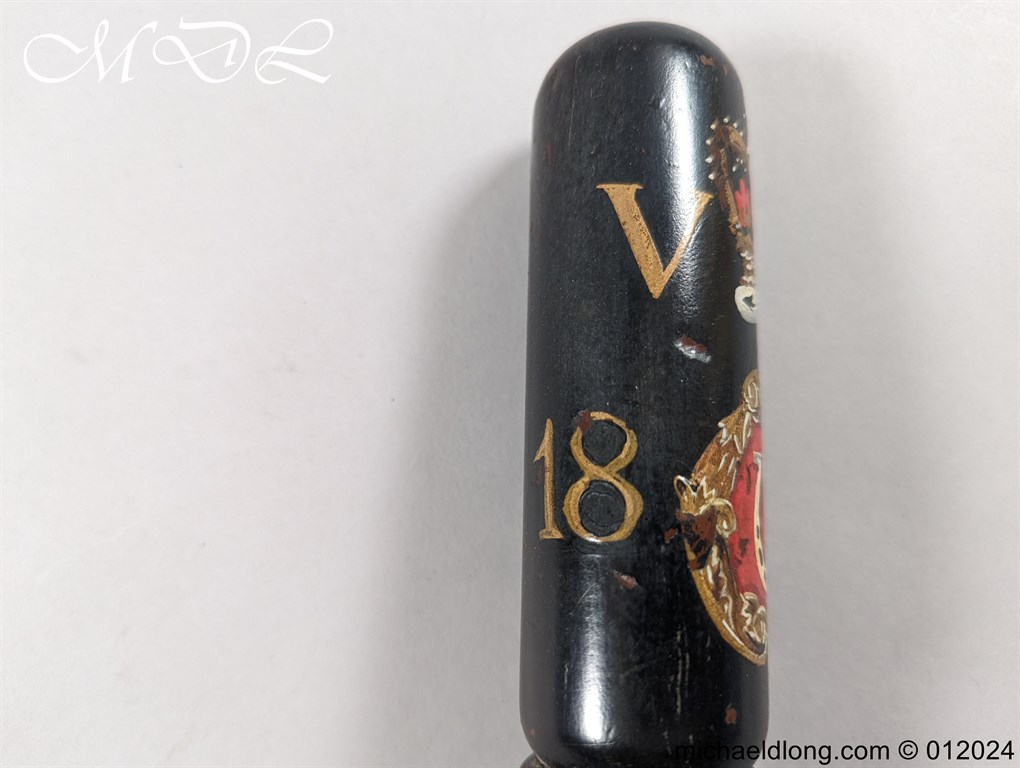 Oakham and Uppingham Police Truncheon Dated 1839 - Image 9