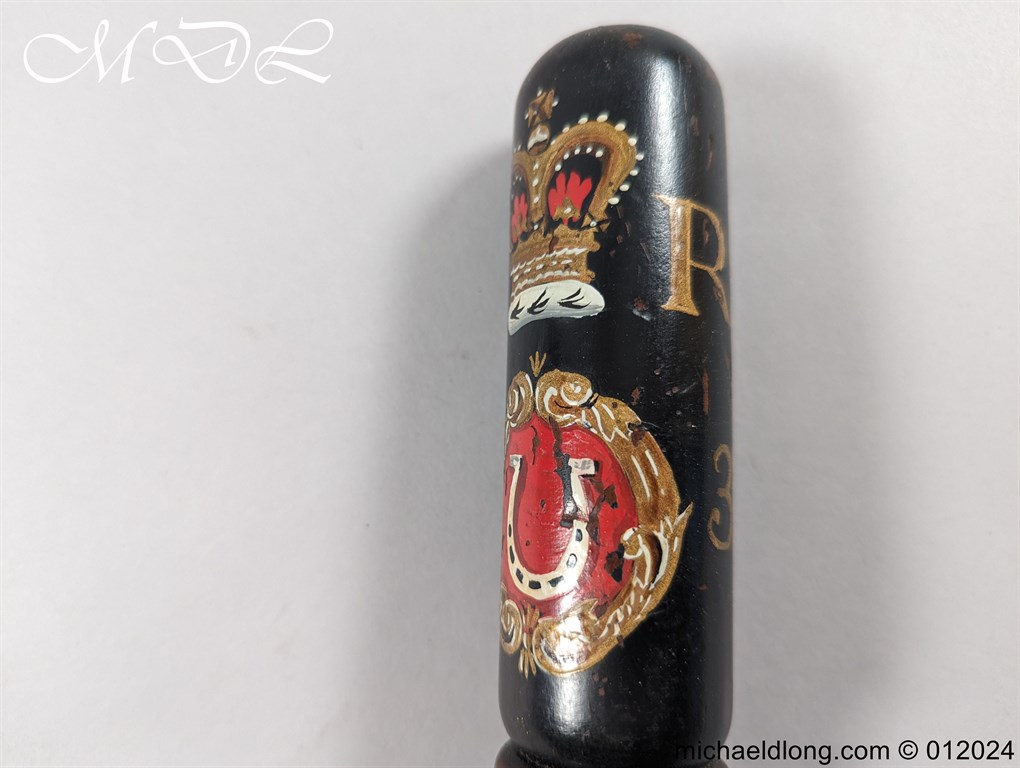 Oakham and Uppingham Police Truncheon Dated 1839 - Image 7
