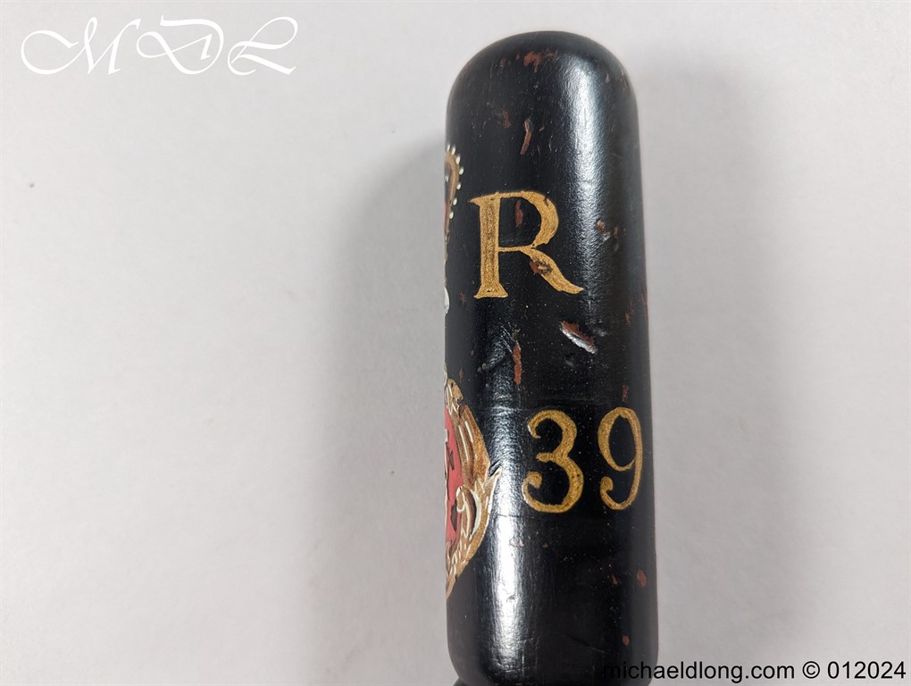 Oakham and Uppingham Police Truncheon Dated 1839 - Image 6