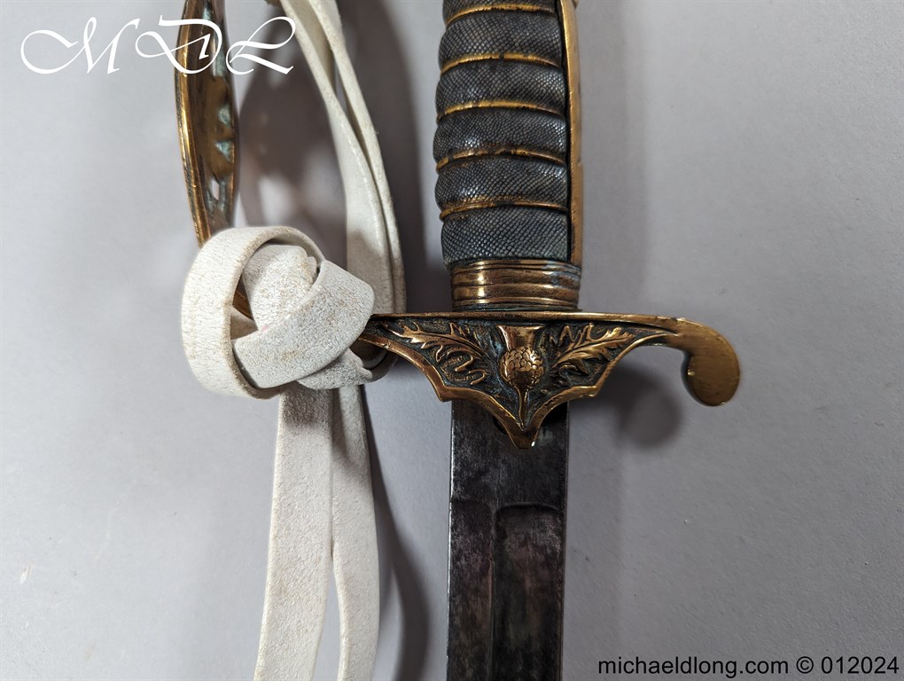 Scots Fusiliers Guards Sergeants Sword c 1850 - Image 10