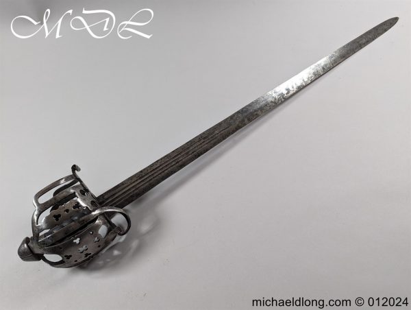 English Heavy Cavalry Basket Hilted Broadsword