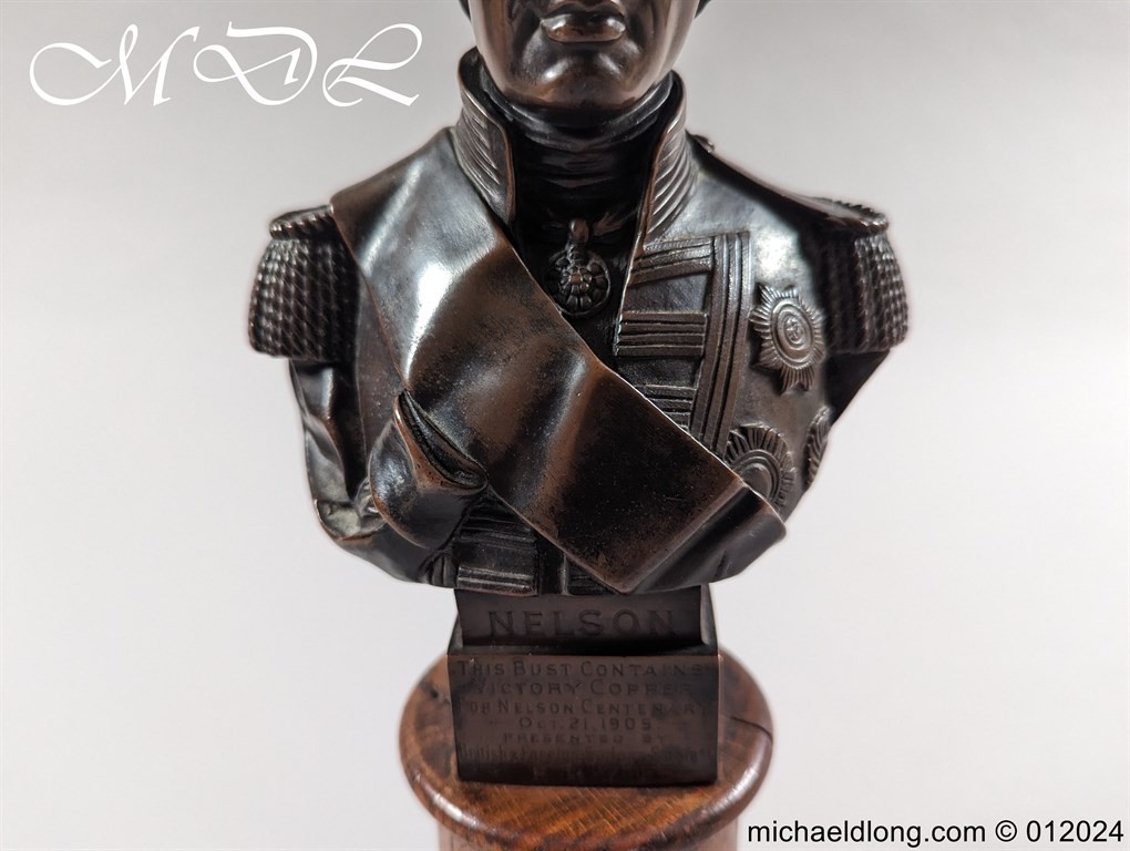Admiral Lord Nelson Bust dated 1905 - Image 15