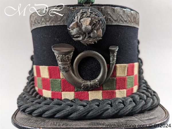 Highland Light Infantry Volunteers Field Officer’s Shako - Image 17