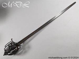 Scottish 18th C Basket Hilted Back Sword