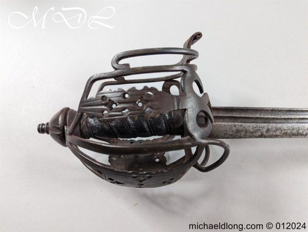 Scottish 18th C Basket Hilted Back Sword - Image 2