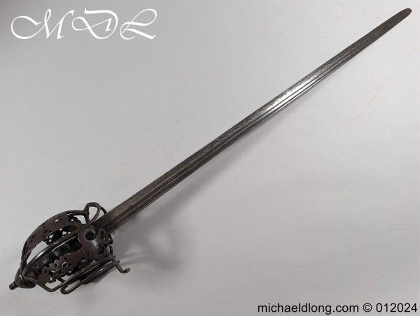 Scottish 18th C Basket Hilted Back Sword - Image 24