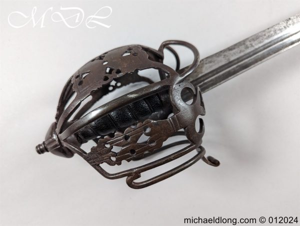 Scottish 18th C Basket Hilted Back Sword - Image 23