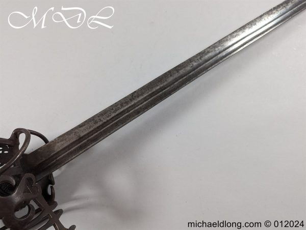 Scottish 18th C Basket Hilted Back Sword - Image 22