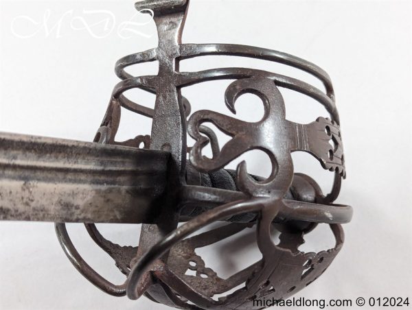 Scottish 18th C Basket Hilted Back Sword - Image 7