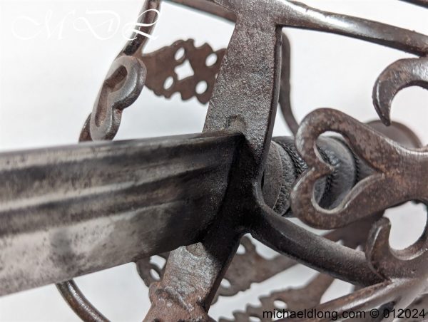Scottish 18th C Basket Hilted Back Sword - Image 6