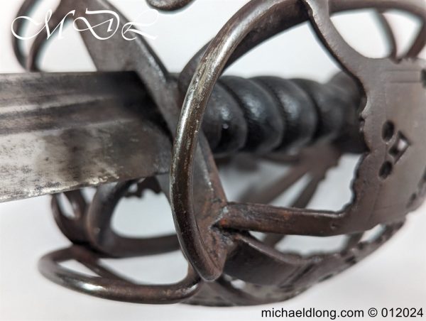 Scottish 18th C Basket Hilted Back Sword - Image 5
