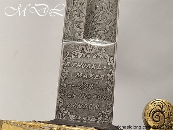 Norfolk Regiment Of Militia Presentation Officers Sword - Image 25